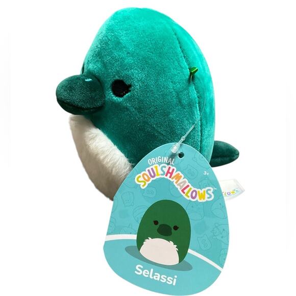 Squishmallows Selassi Teal and White Plush Toy NWT - Picture 2 of 4